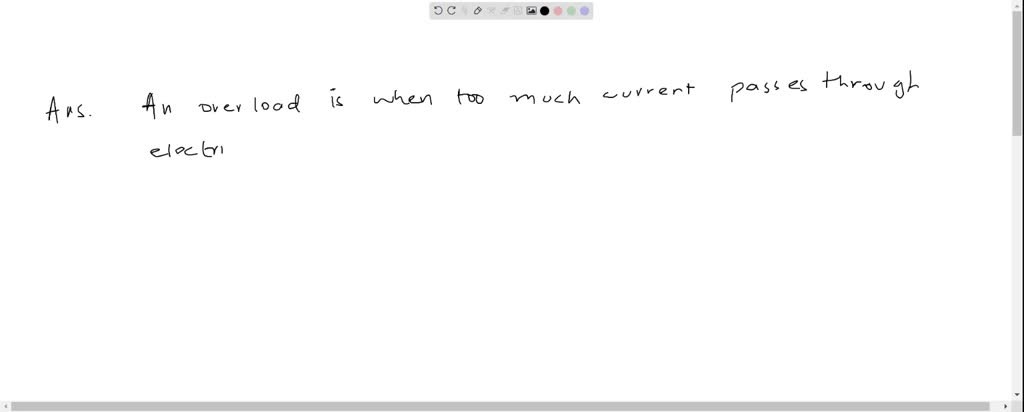 SOLVED: What is an overload in an electric circuit?