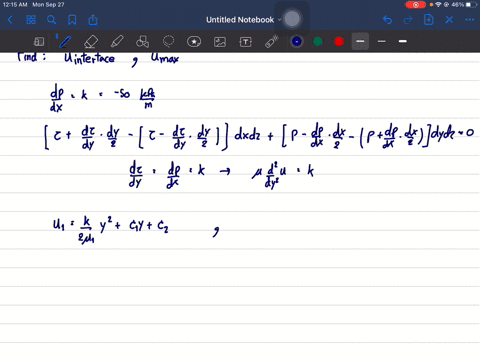 two-immiscible-fluids-are-contained-between-infinite-parallel-plates-the-plates-are-separated-by-dis