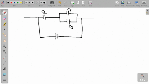 in-the-arrangement-of-capacitors-shown-in-figure-each-capacitor-is-a-of-9-mu-mathrmf-then-the-equiva