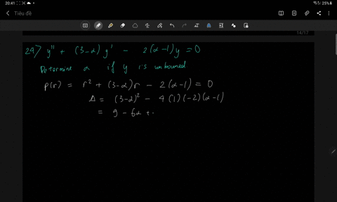 determine-the-values-of-alpha-if-any-for-which-all-solutions-tend-to-zero-as-t-rightarrow-infty-also