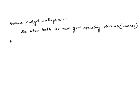 assuming-both-taxes-and-government-spending-increase-by-the-same-amount-derive-an-expression-for-the