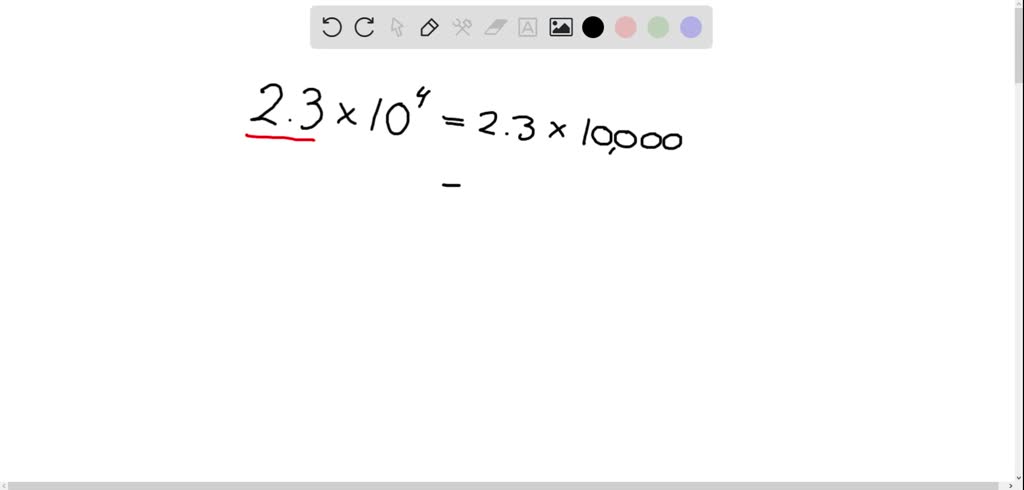write the number as a decimal 23 times 104