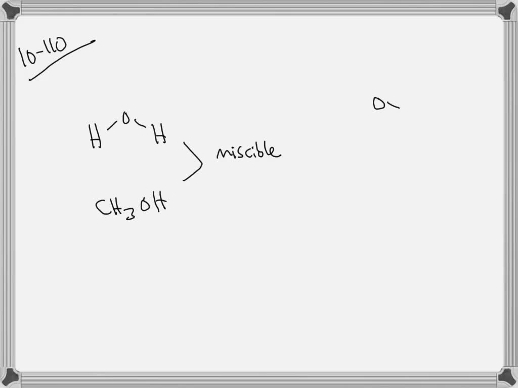 Explain why methyl alcohol (methanol) is soluble