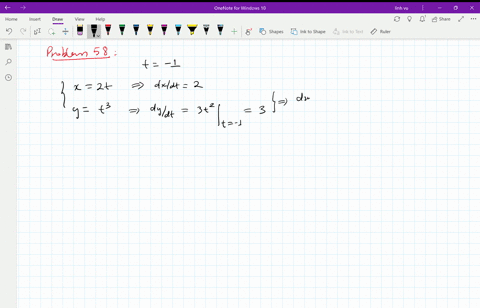 derivatives-consider-the-following-parametric-curves-a-determine-dydx-in-terms-of-t-and-evaluate--10