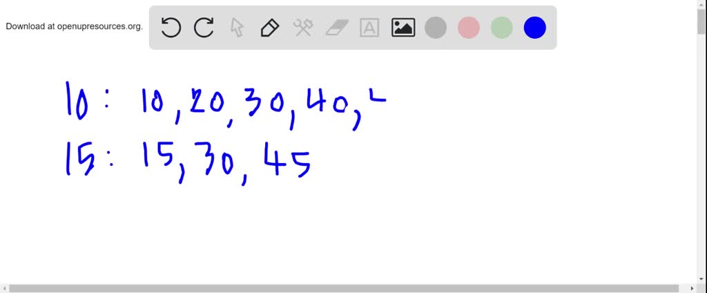 common multiples of 2 3 and 5 less than 100