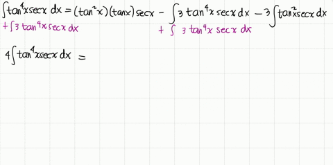 find-each-integral-int-tan-4-x-sec-x-d-x