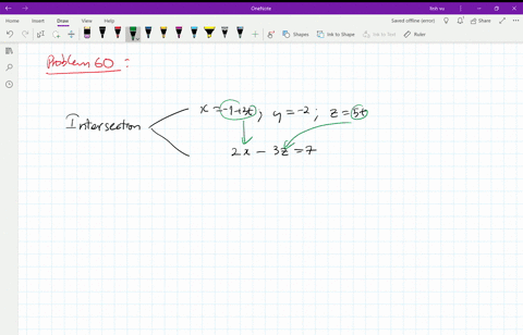 find-the-point-in-which-the-line-meets-the-plane-x-13-t-quad-y-2-quad-z5-t-quad-2-x-3-z7-2