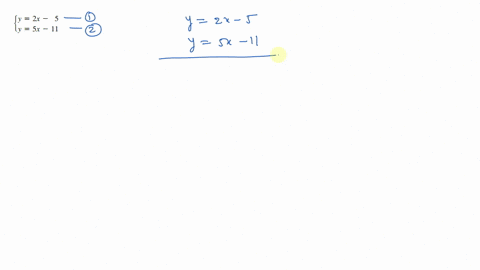 use-any-method-to-solve-the-system-leftbeginarrayly2-x-5-y5-x-11endarrayright