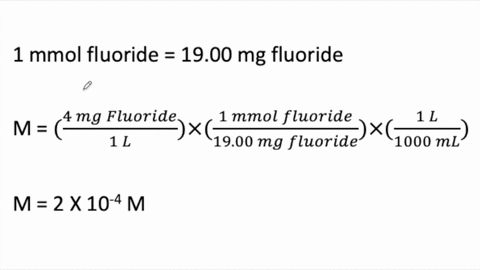 the-current-maximum-level-of-fluoride-that-the-epa-allows-in-us-drinking-water-is-4-mgl-convert-this