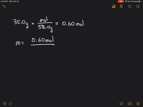 the-molar-mass-of-a-nonelectrolyte-is-580-mathrmg-mathrmmol-determine-the-boiling-point-of-a-solutio