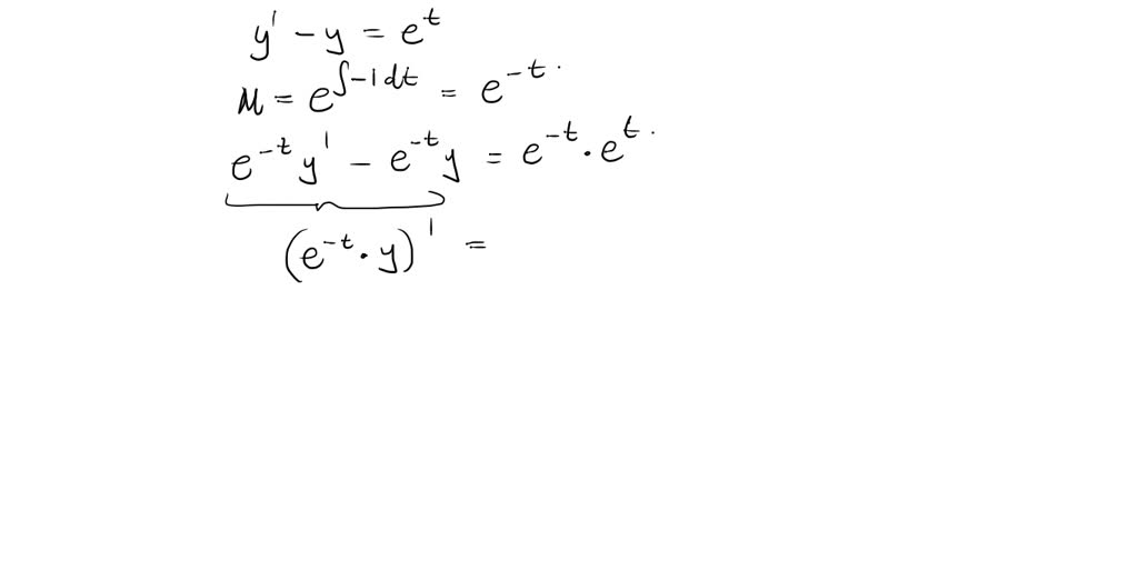 Solved Find The General Solution Y Y T