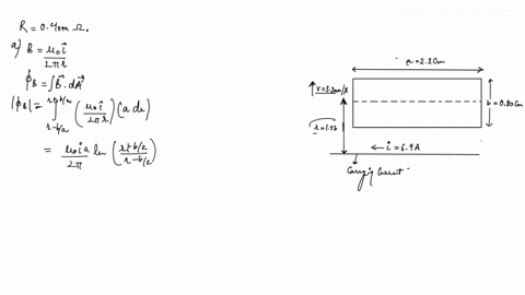 in-fig-30-37-a-rectangular-loop-of-wire-with-length-a22-mathrmcm-width-b080-mathrmcm-and-resistance-