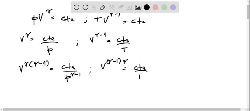 solved-equation-of-the-polytropic-process-in-t-and-v-is-a-t-gamma