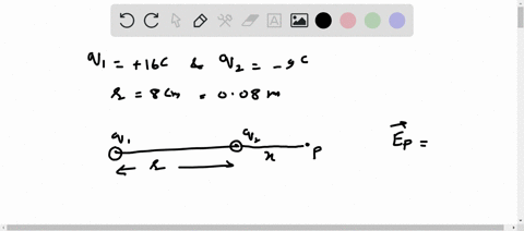 two-point-charges-of-16-mathrmc-and-9-mathrmc-are-placed-8-mathrmcm-apart-in-air-ldots-ldots-distanc