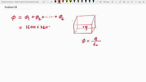 a-charge-q-is-located-inside-a-rectangular-box-the-electric-flux-through-each-of-the-six-surfaces-of