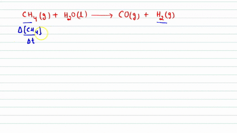 molecular-hydrogen-can-be-made-from-methane-gas-by-the-reaction-below-how-is-the-rate-of-disappearan