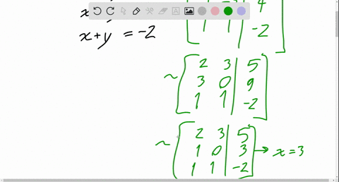 use-matrices-to-solve-the-system-leftbeginarrayrr-2-x3-y-5-x-3-y-4-xy-2-endarrayright-2