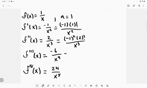 determine-the-n-th-taylor-polynomial-of-fx1-x-at-x1