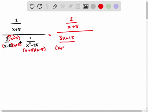 in-the-following-exercises-simplify-fracfrac2x5frac3x-5frac1x2-25