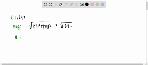 find-the-magnitude-and-direction-angle-for-each-vector-langle-724rangle
