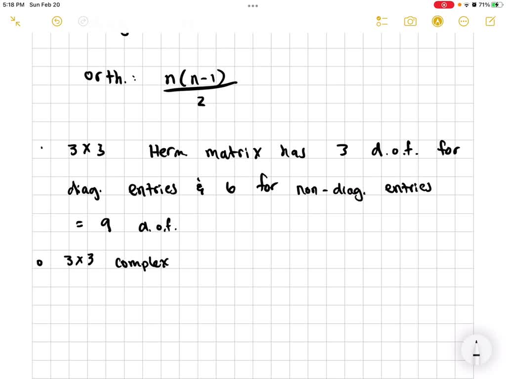 SOLVED(a) How many degrees of freedom are there in a real symmetric