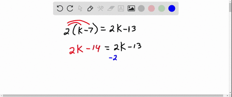 solve-each-equation-identify-as-a-conditional-equation-an-identity-or-a-contradiction-2k-72-k-13