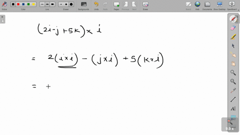 find-the-indicated-scalar-or-vector-without-using-27-or-9-2-mathbfi-mathbfj5-mathbfk-times-mathbfi