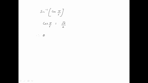evaluate-sin-1leftcos-fracpi6right
