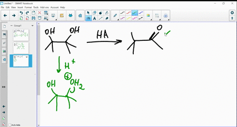 while-simple-alcohols-yield-alkenes-on-reaction-with-dehydrating-acids-diols-form-carbonyl-compounds