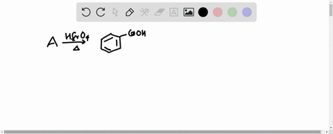 when-heated-with-chromic-acid-compound-a-forms-benzoic-acid-identify-compound-a-from-its-1-mathrmh-n