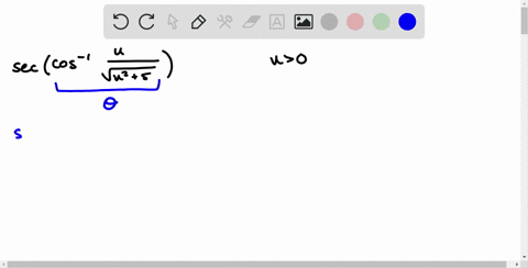 SOLVED:Write each expression as an algebraic expression in u, u>0. tan ...