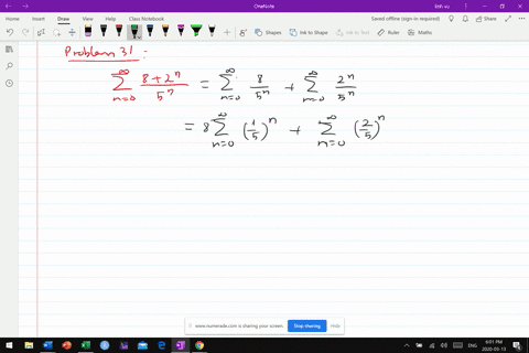 in-exercises-23-36-use-the-formula-for-the-sum-of-a-geometric-series-to-find-the-sum-or-state-that-9