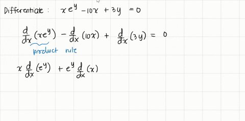 find-d-y-d-x-by-implicit-differentiation-x-ey-10-x3-y0