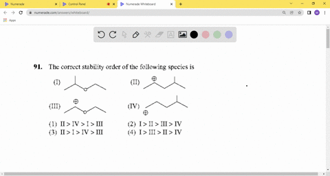the-correct-stability-order-of-the-following-species-is-i-smilesccocccsmiles-ii-smilescccccccsmiles-