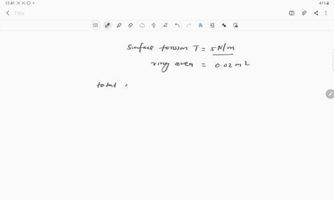 the-surface-tension-of-a-liquid-is-5-mathrmn-mathrmm-if-a-film-is-held-on-a-ring-of-area-002-mathr-3