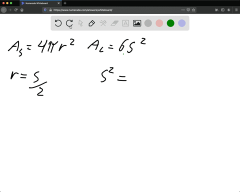 a-sphere-is-inscribed-in-a-cube-as-shown-in-the-figure-below-express-the-surface-area-of-the-sphere-