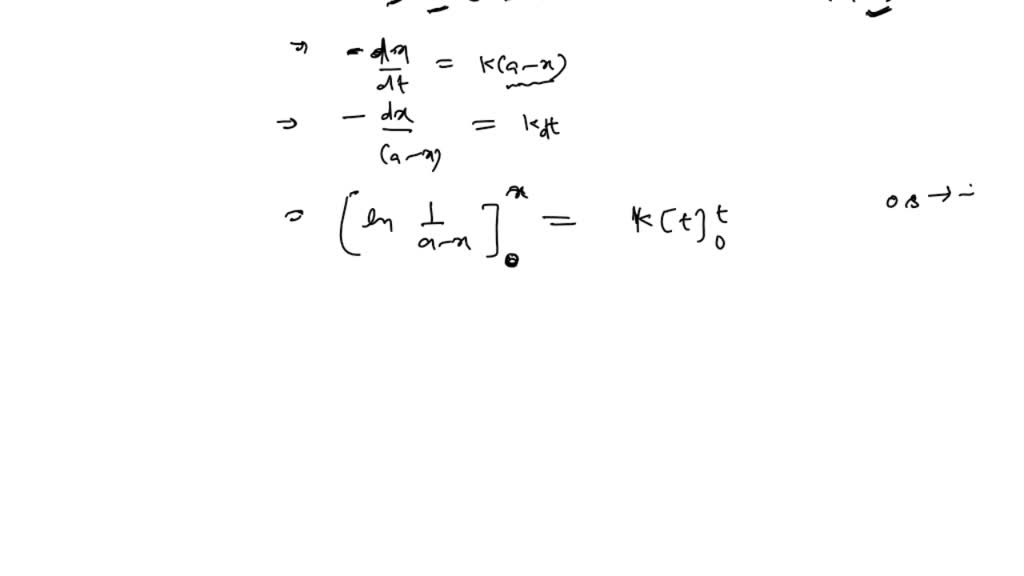 solved-for-a-first-order-reaction-a-the-degree-of-dissociation-is