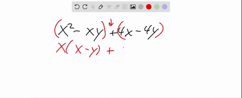 factor-by-grouping-x2-x-y4-x-4-y