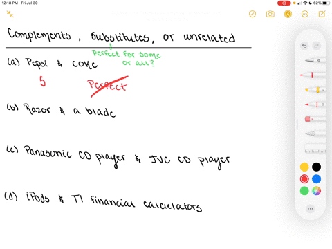 which-of-the-following-pairs-of-goods-are-complements-which-are-substitutes-and-which-are-unrelated-