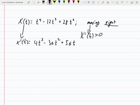 an-object-moves-along-the-x-axis-its-position-at-each-time-l-geq-0-given-by-xt-determine-the-time-in