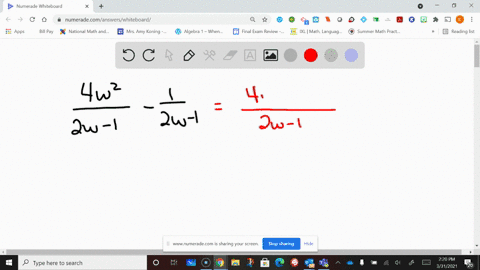 add-or-subtract-the-expressions-with-like-denominators-as-indicated-frac4-w22-w-1-frac12-w-1