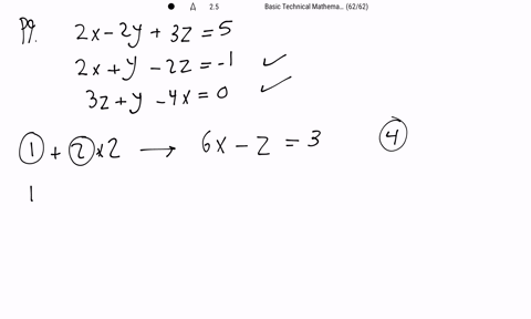 solve-the-given-systems-of-equationsbeginaligned-2-x-2-y3-z52-xy-2-z-13-zy-4-x0endaligned