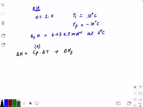 calculate-the-enthalpy-change-on-freezing-of-10-mathrmmol-of-water-operatornameat-100circ-mathrmc-to