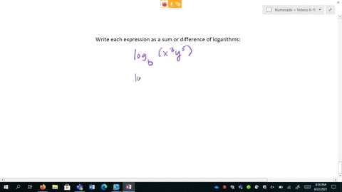 write-each-expression-as-a-sum-or-difference-of-logarithms-example-log-leftm2-n5right2-log-m5-log-n-