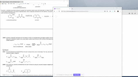 a-draw-a-stepwise-mechanism-for-the-reaction-of-ethyl-24-hexadienoate-with-diethyl-oxalate-in-the-pr