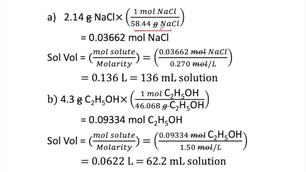 SOLVED Calculate The Volume In Milliliters Of A Solution Required To 