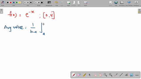 find-the-average-value-of-the-function-f-over-the-indicated-interval-a-b-fxe-x04
