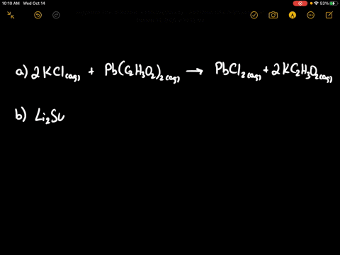 write-a-molecular-equation-for-the-precipitation-reaction-that-occurs-if-any-when-each-pair-of-sol-2