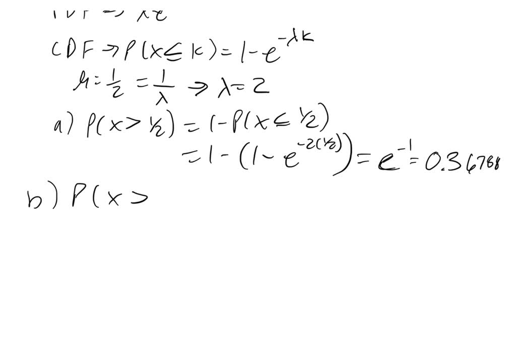 The time T required to repair a machine is an exponentially distributed ...