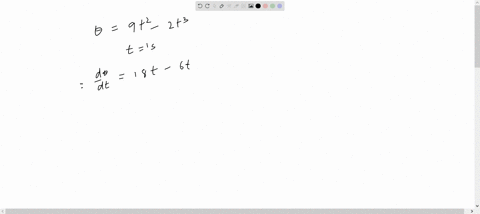 the-angular-displacement-theta-radians-of-a-flywheel-varies-with-time-t-seconds-and-follows-the-equa